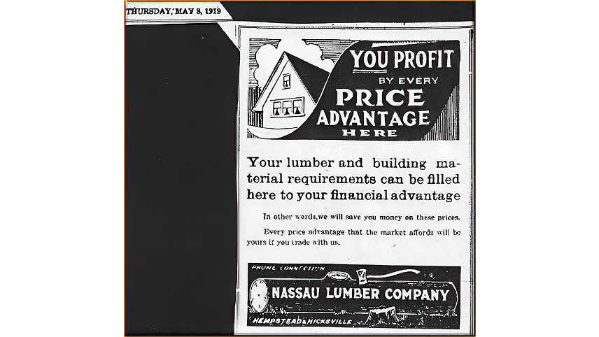 Hofstra History: The Beginnings. Mr. and Mrs. Hofstra: Founding a University - The Beginning" caption="William purchased the Van Wranken estate in Hempstead, New York to run the Nassau Lumber Company in 1902. His friend and business partner, Howard Brower, likened this purchase to having a 'toy' because, by this time, William Hofstra had considerable money from his investments in lumber and pulp paper mills. He had been in business for over twenty years and owned mills and yards in Michigan, Canada, New Orleans, Florida, and New York. This venture on Long Island would allow the couple to travel extensively in and out of New York for both business and pleasure.