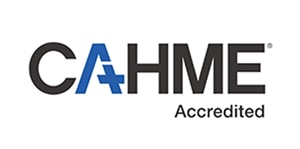 CAHME accredited badge